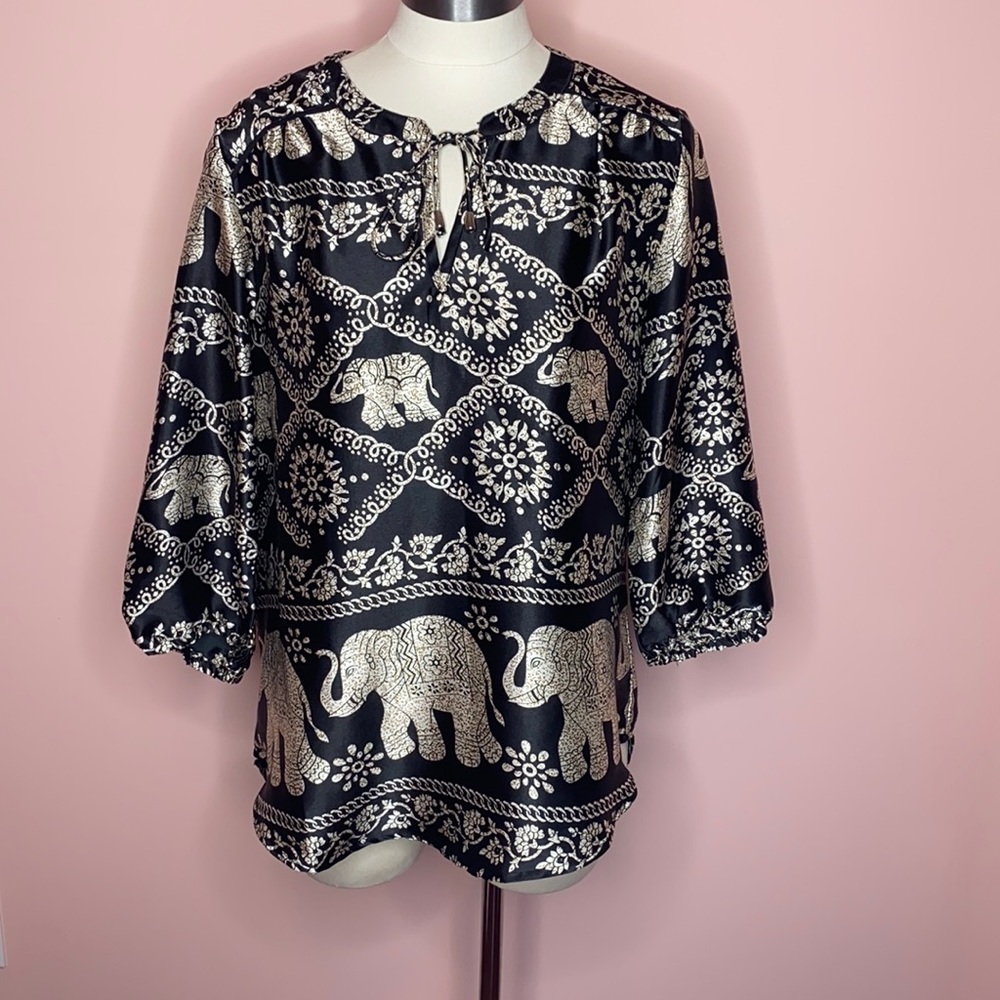 Antilia Femme Silk-Like Blouse